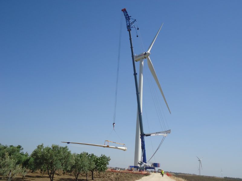 Impianto per energia del vento