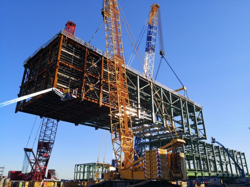 Sollevamento per impianto eolico