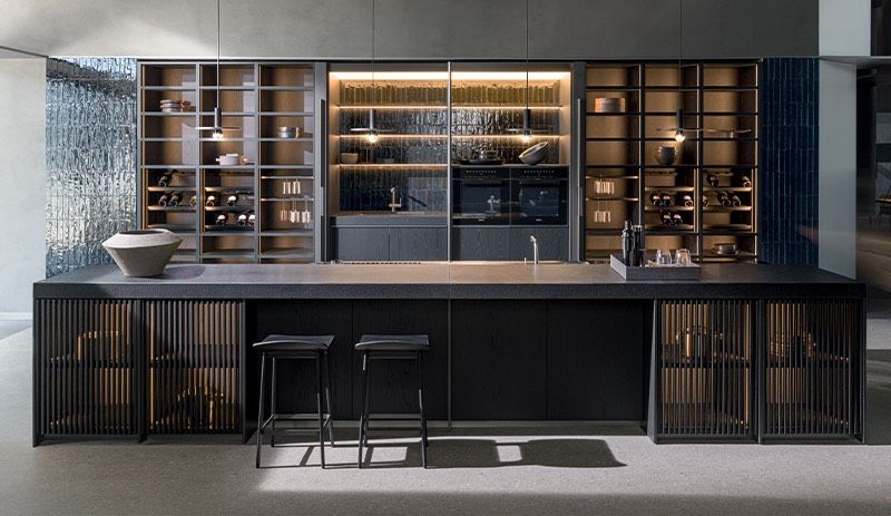 cucina con isola centrale