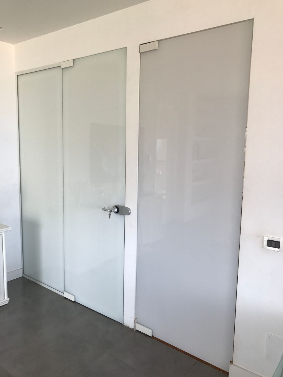 porte in vetro sabbiato