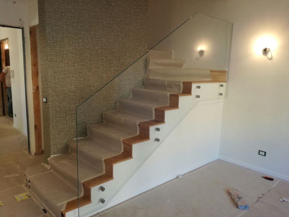 ringhiera in vetro di sicurezza