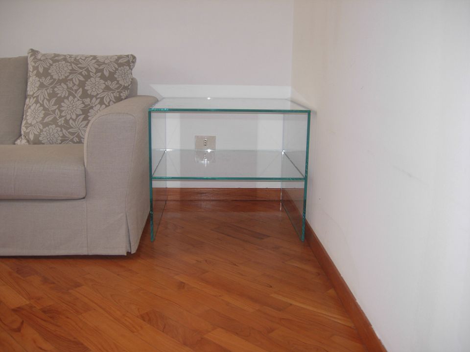 tavolino da salotto in vetro