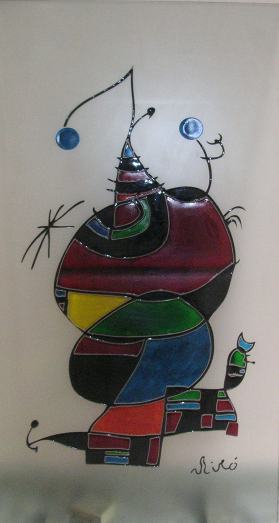 incisione astratta su vetro