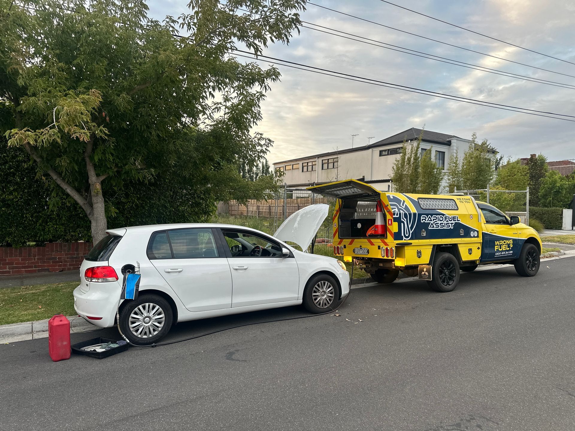 volkswagen golf fuel drain brighton melbourne wrong fuel low octane petrol issue