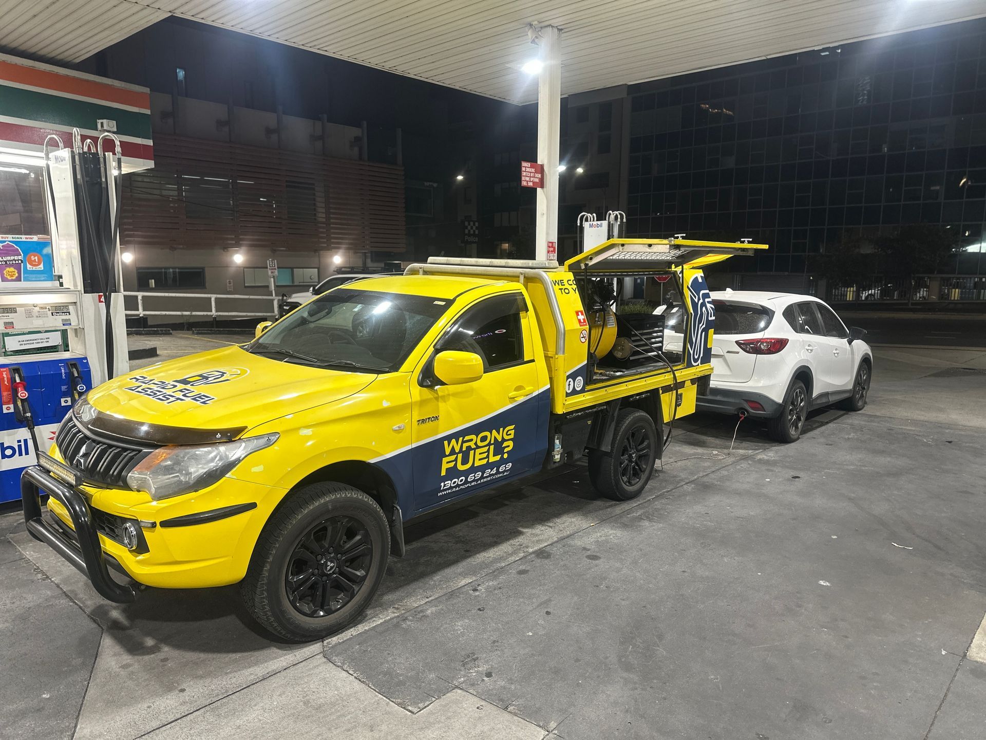 Rapid Fuel Assist performing petrol in diesel fuel drain service on Mazda CX5 in North Melbourne Melbourne