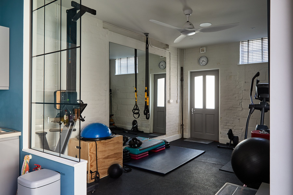 Photo of a private studio with gym equipment