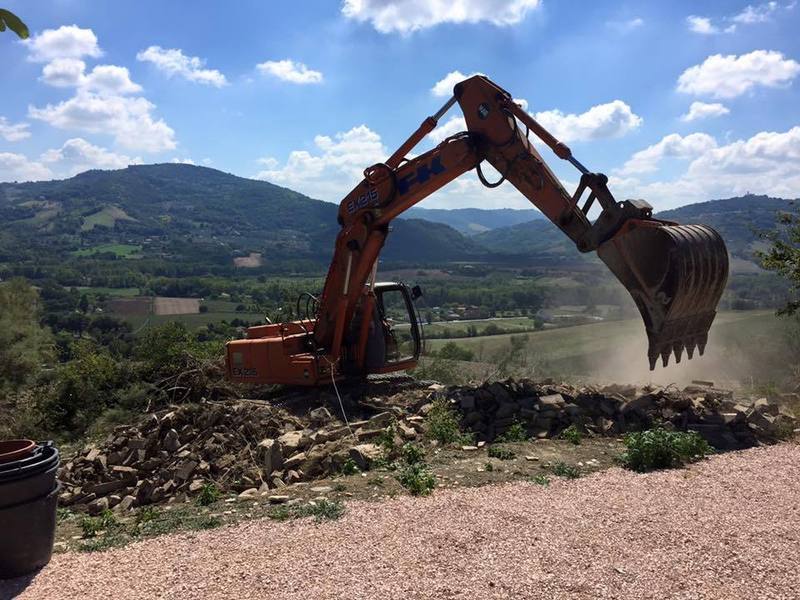 cantiere edile per nuova costruzione