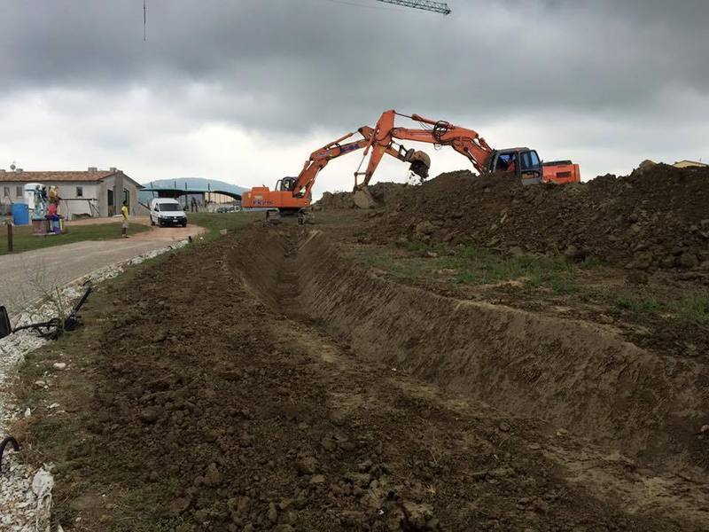 cantiere per costruzione edilizia