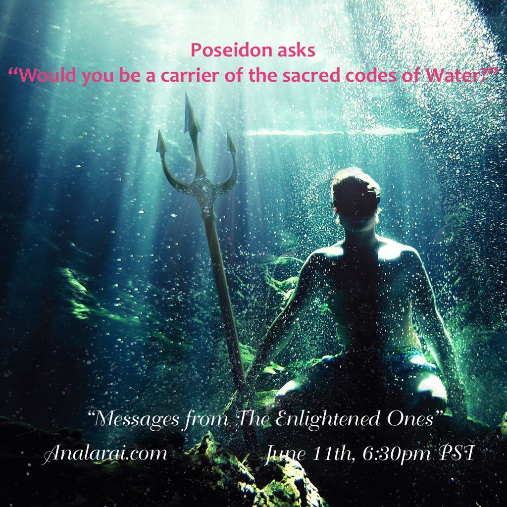 Poseidon, Carry the Sacred Codes of Water