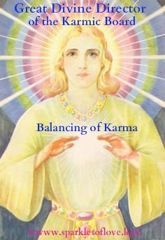 Great Divine Director of the Karmic Board, The Balancing of Karma