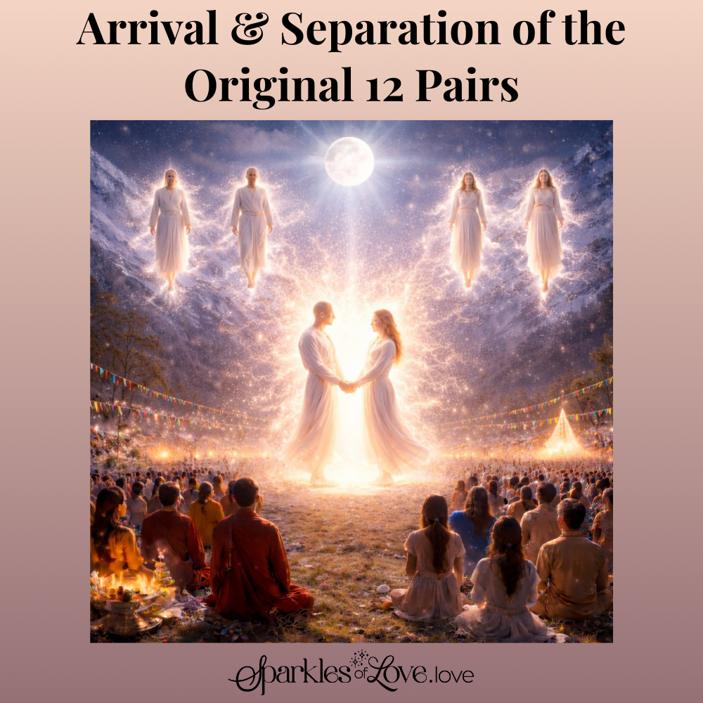 Arrival & Separation of the 12 Original Pairs