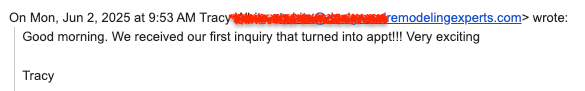 A blurred image of a person 's review on a website.