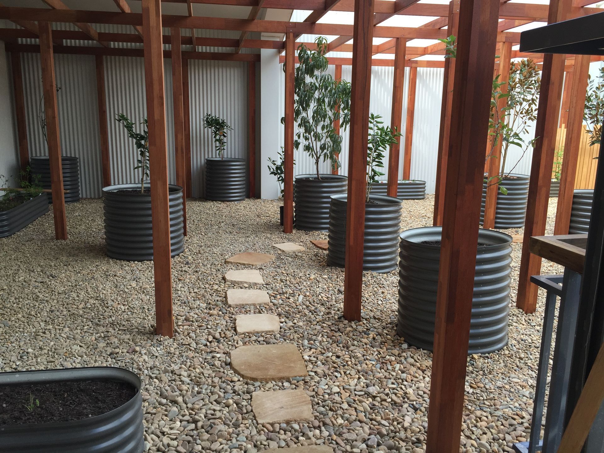 Garden With Potted Plants – Concord and the Inner West - Grenic Construction Group Pty Ltd