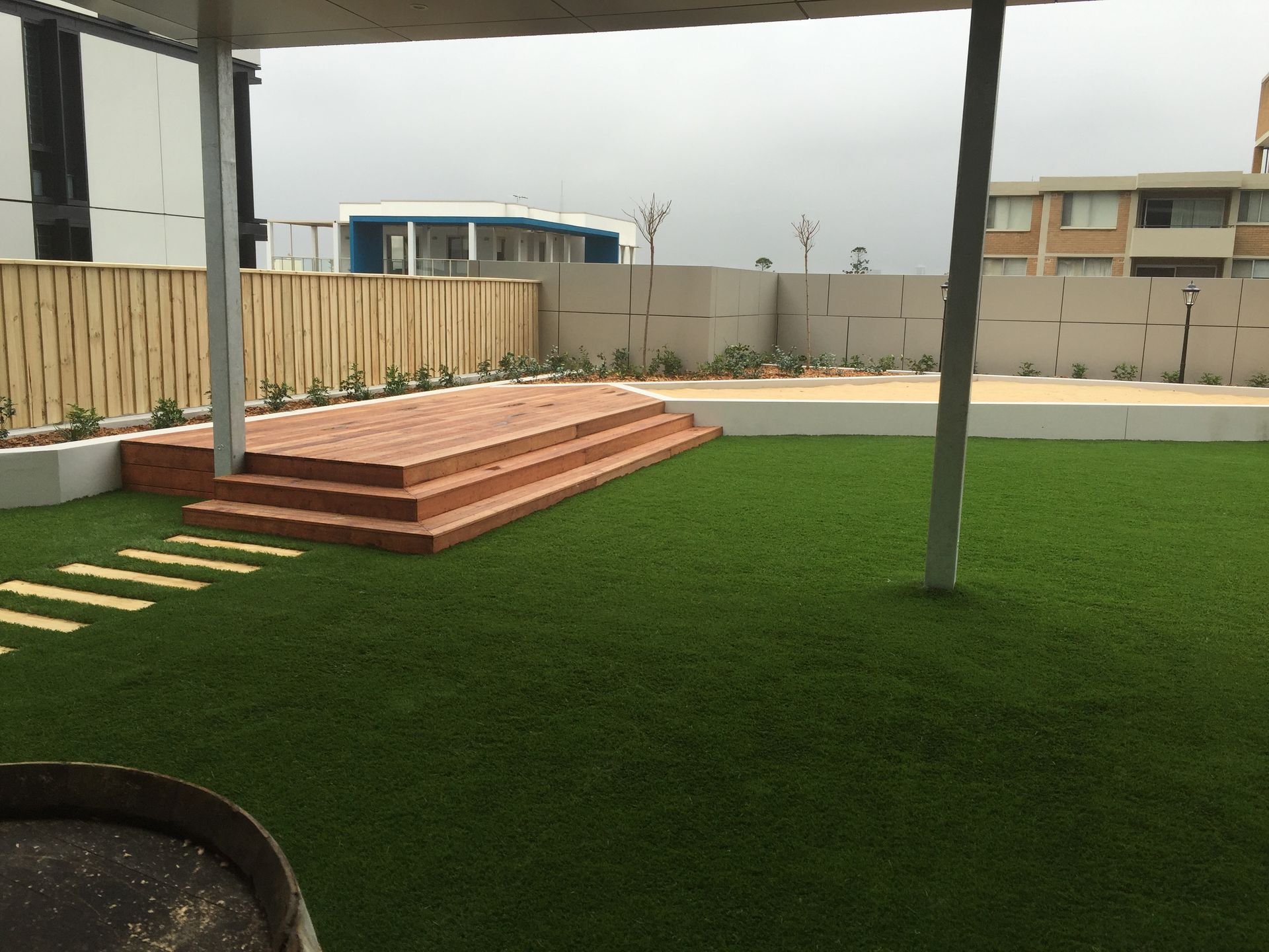 Lawn With Brick Staircase – Concord and the Inner West - Grenic Construction Group Pty Ltd