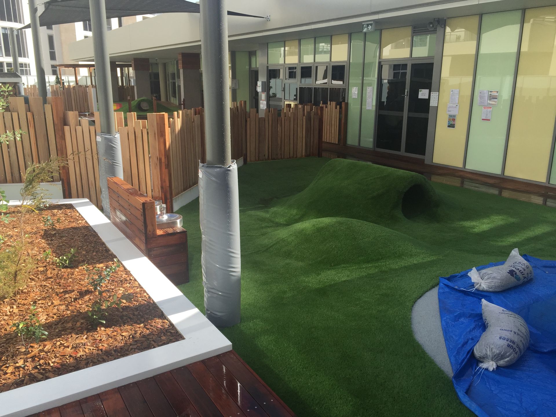 Playground With Blue Tarp – Concord and the Inner West - Grenic Construction Group Pty Ltd