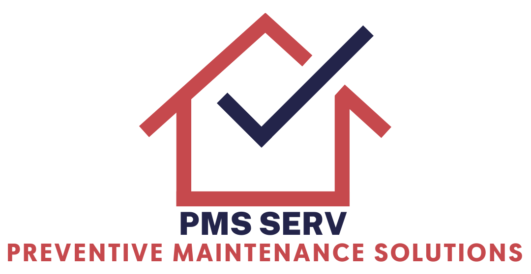 A logo for pms serv preventive maintenance solutions