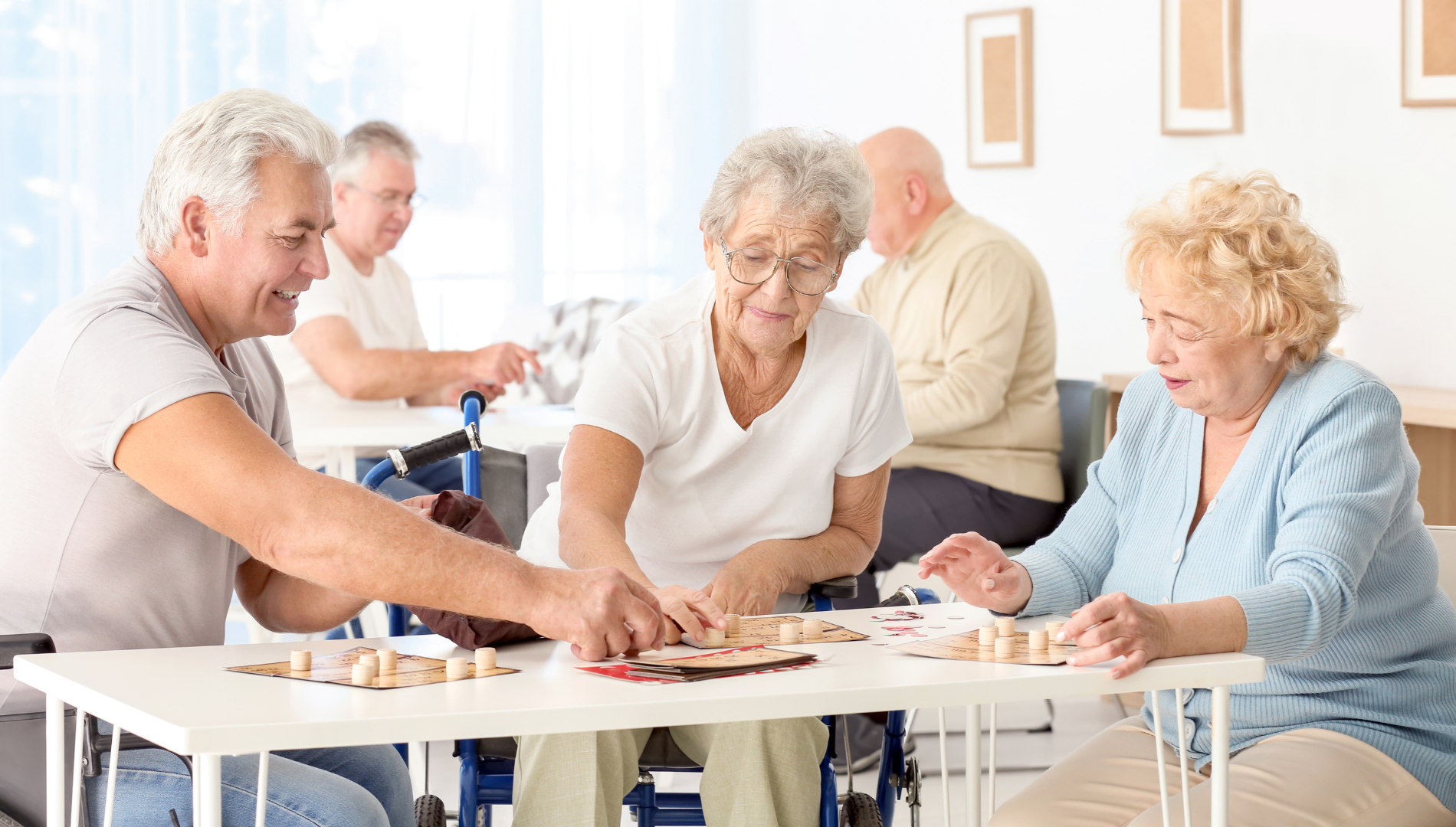 image of elderly woman smiling with a young female nurse