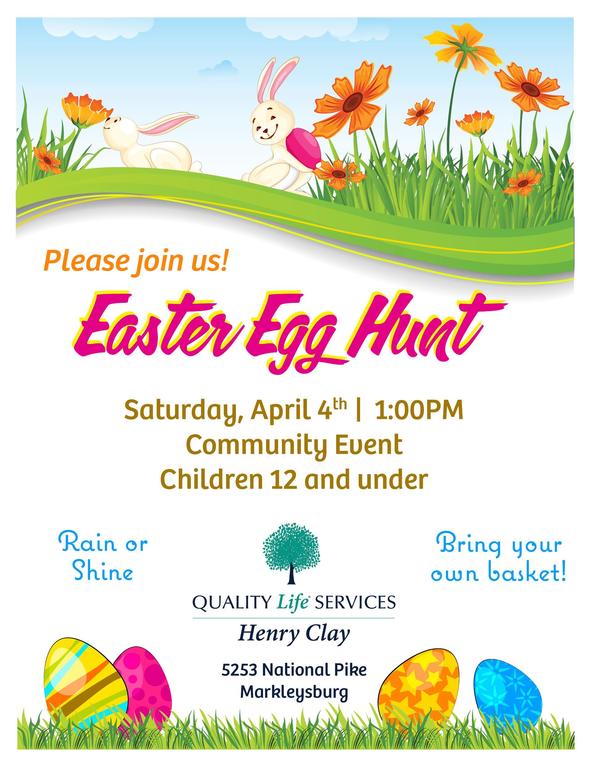 Henry Clay Easter Egg Hunt banner
