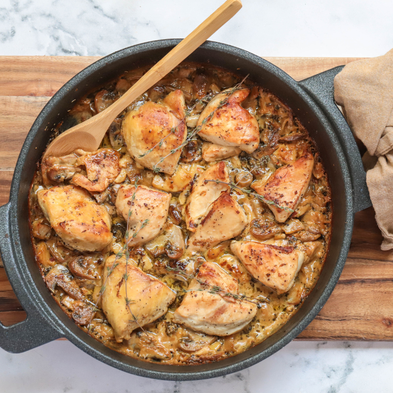 Creamy Chicken & Mushroom Skillet recipe