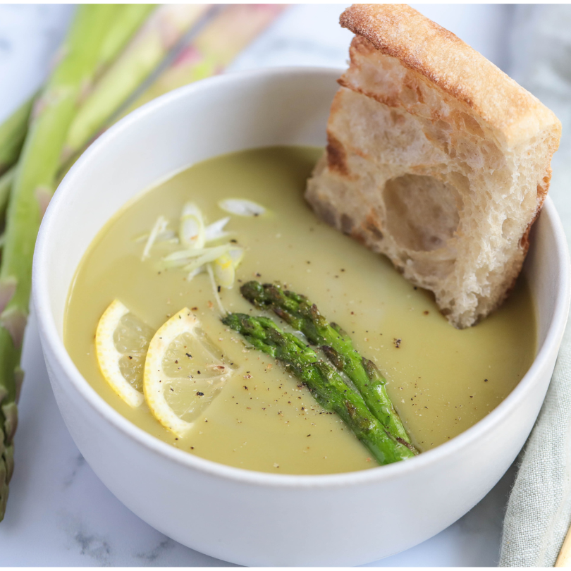 Creamy Roasted Asparagus Soup recipe