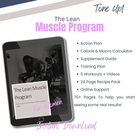 The Lean Muscle Program for women lose fat and build muscle