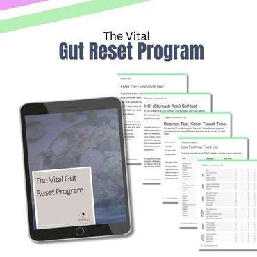 The Vital Gut Reset Program for women wanting to reset gut health