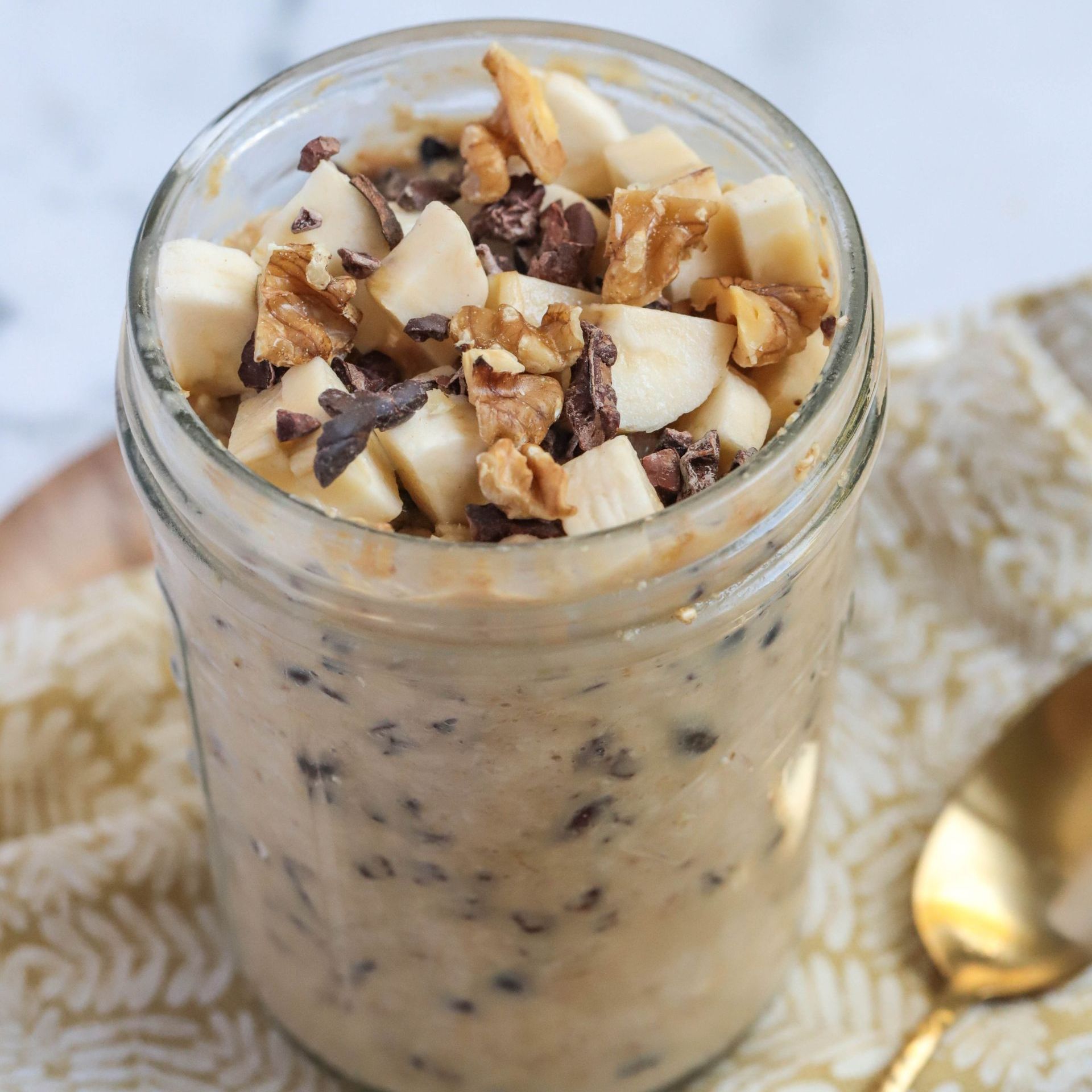 Chunky Monkey protein overnight oats