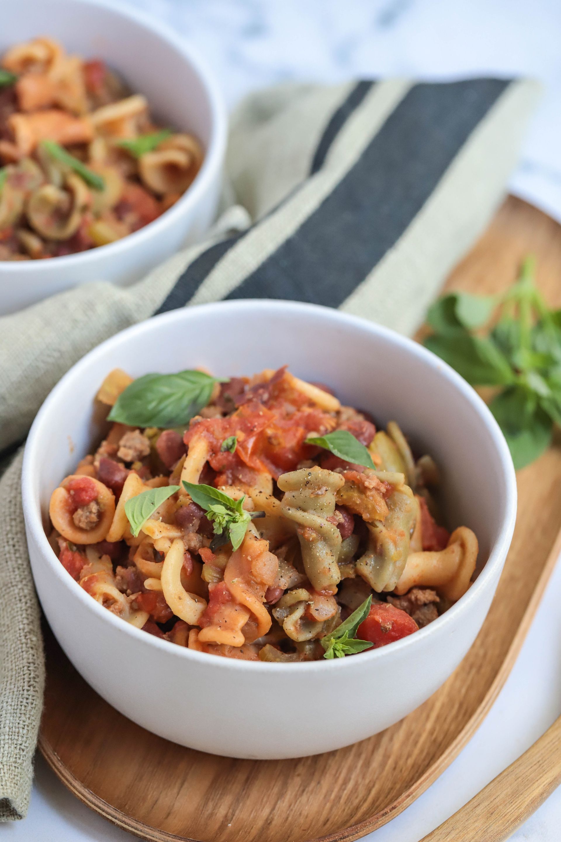 One pot beef & Veg pasta