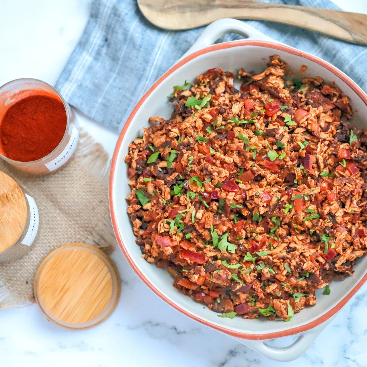 Shredded Tofu with Spicy Tomato Glaze recipe