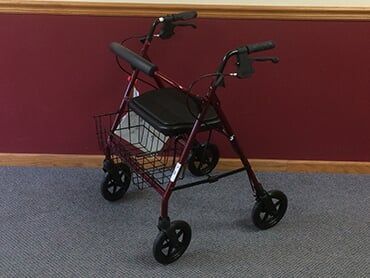 Walker wheeled equiptment with basket located in Tinley Park, IL - Vandenberg Med-Tech Equipment, Inc