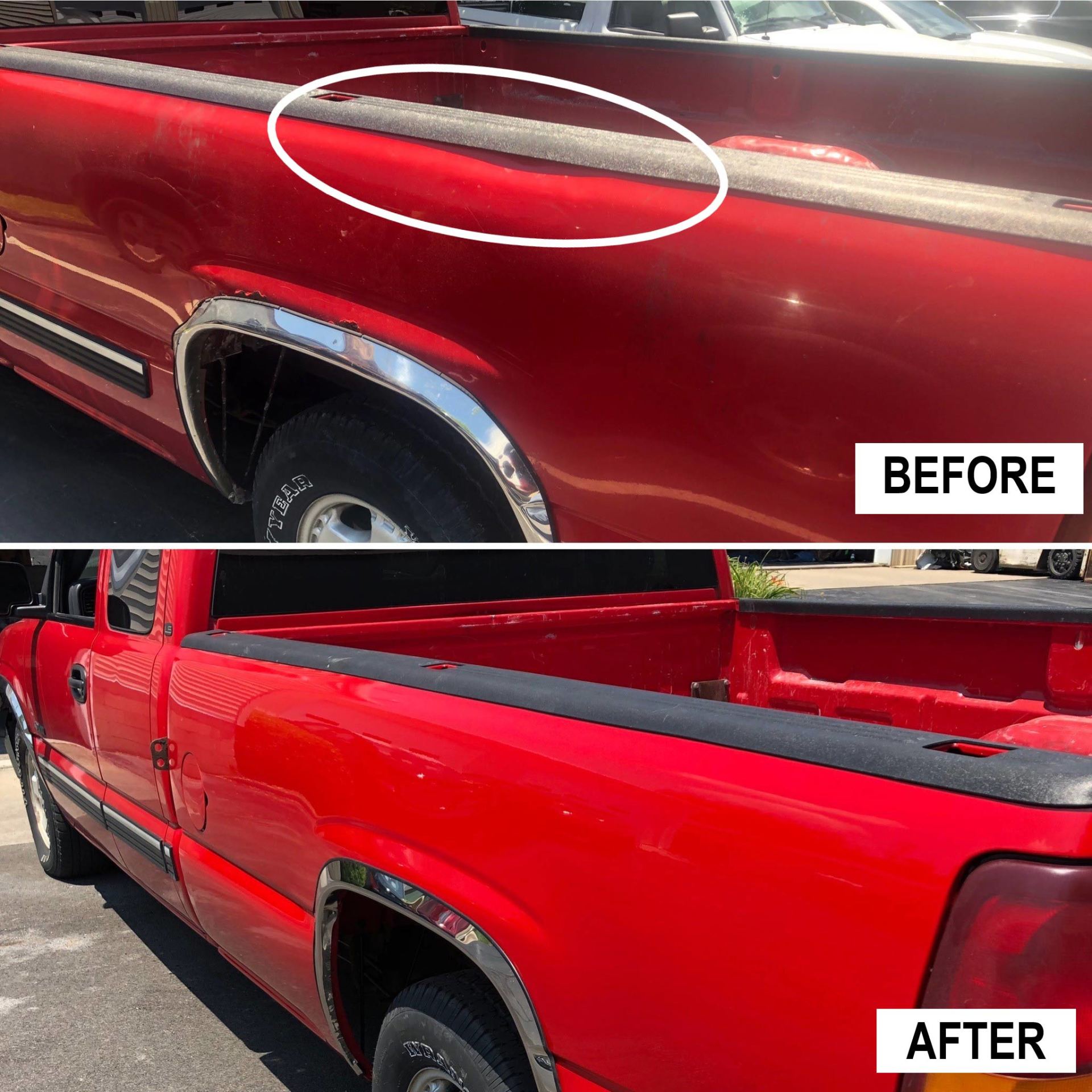 Red Pickup Truck — Oxford, OH — Stateline Auto Body