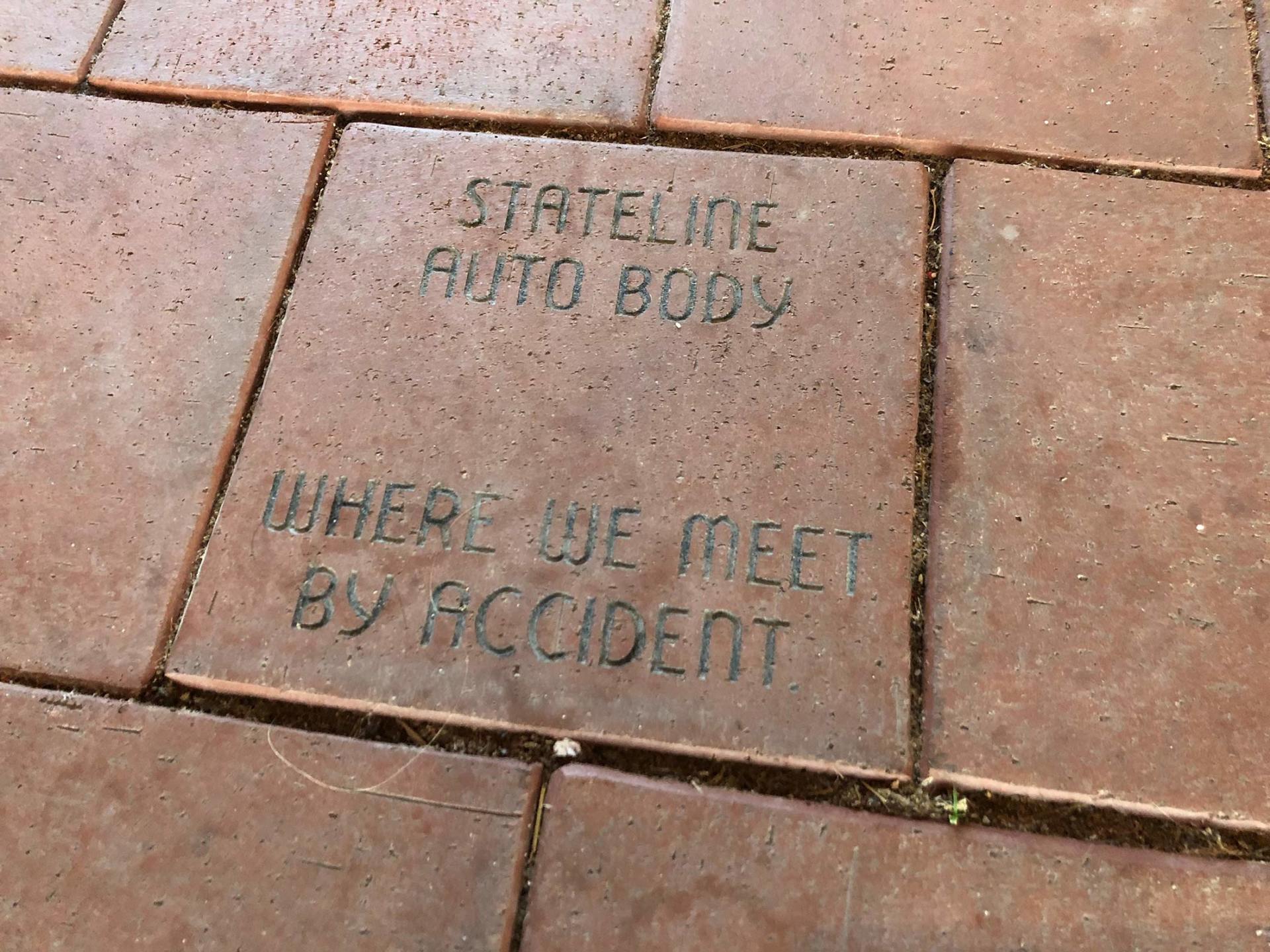 Floor Tile with Text — Oxford, OH — Stateline Auto Body