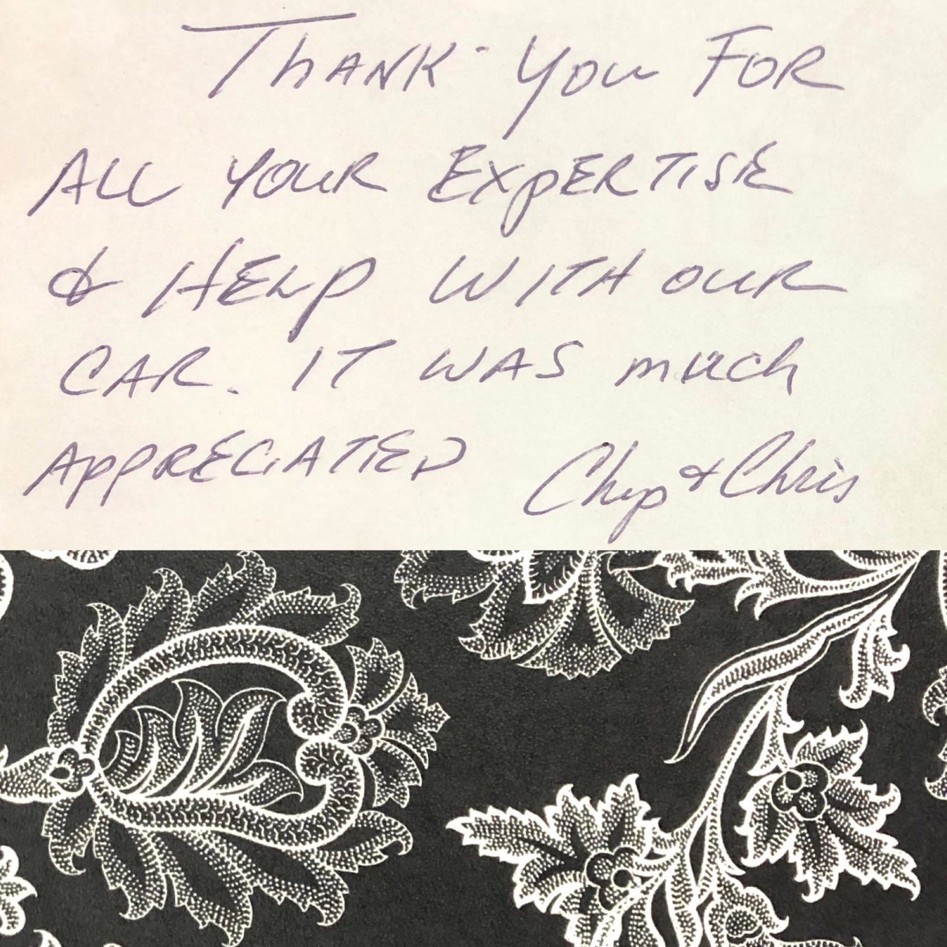 Message on a Paper — Oxford, OH — Stateline Auto Body