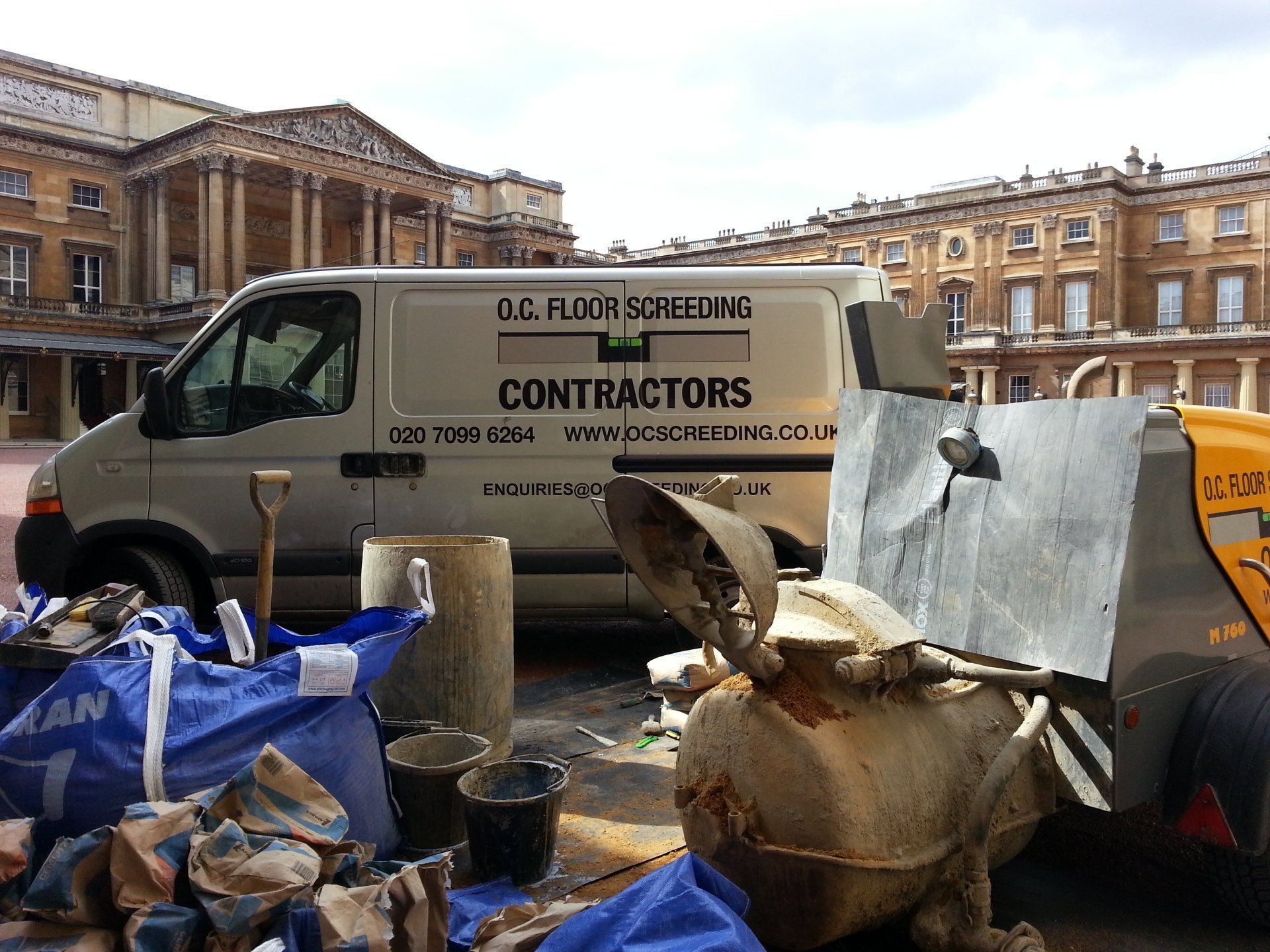 Buckingham Palace screeding