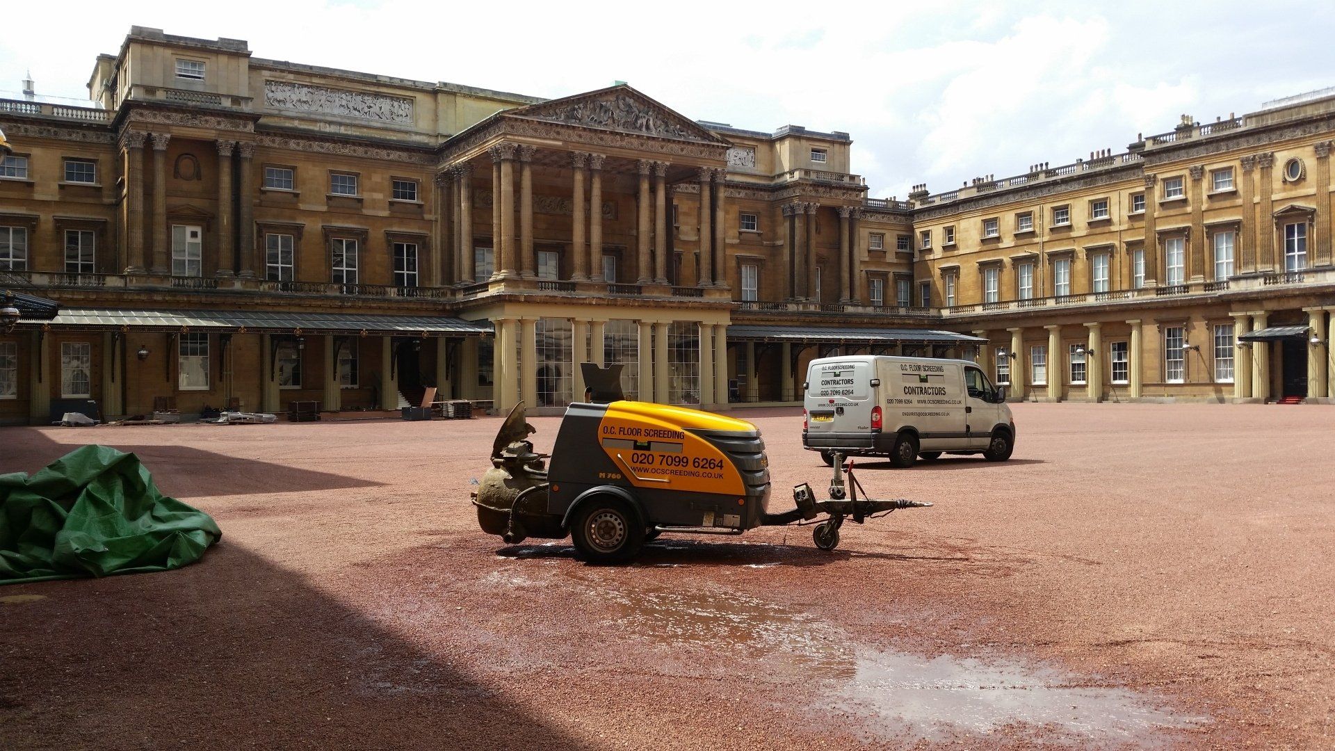 Buckingham Palace screeding