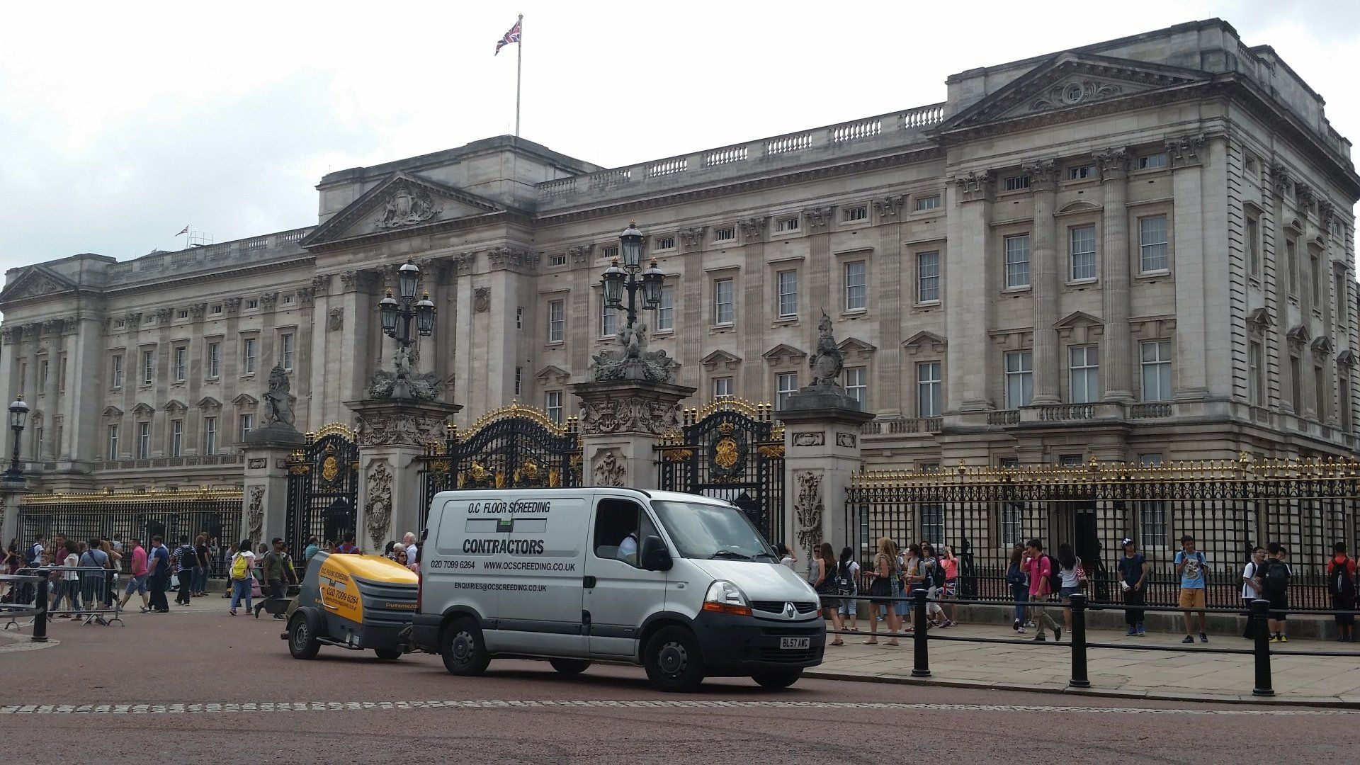 Buckingham Palace screeding