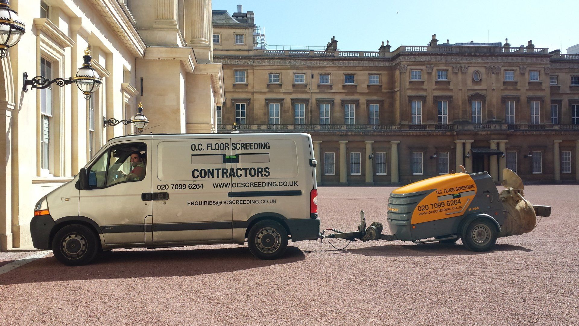 Buckingham Palace screeding