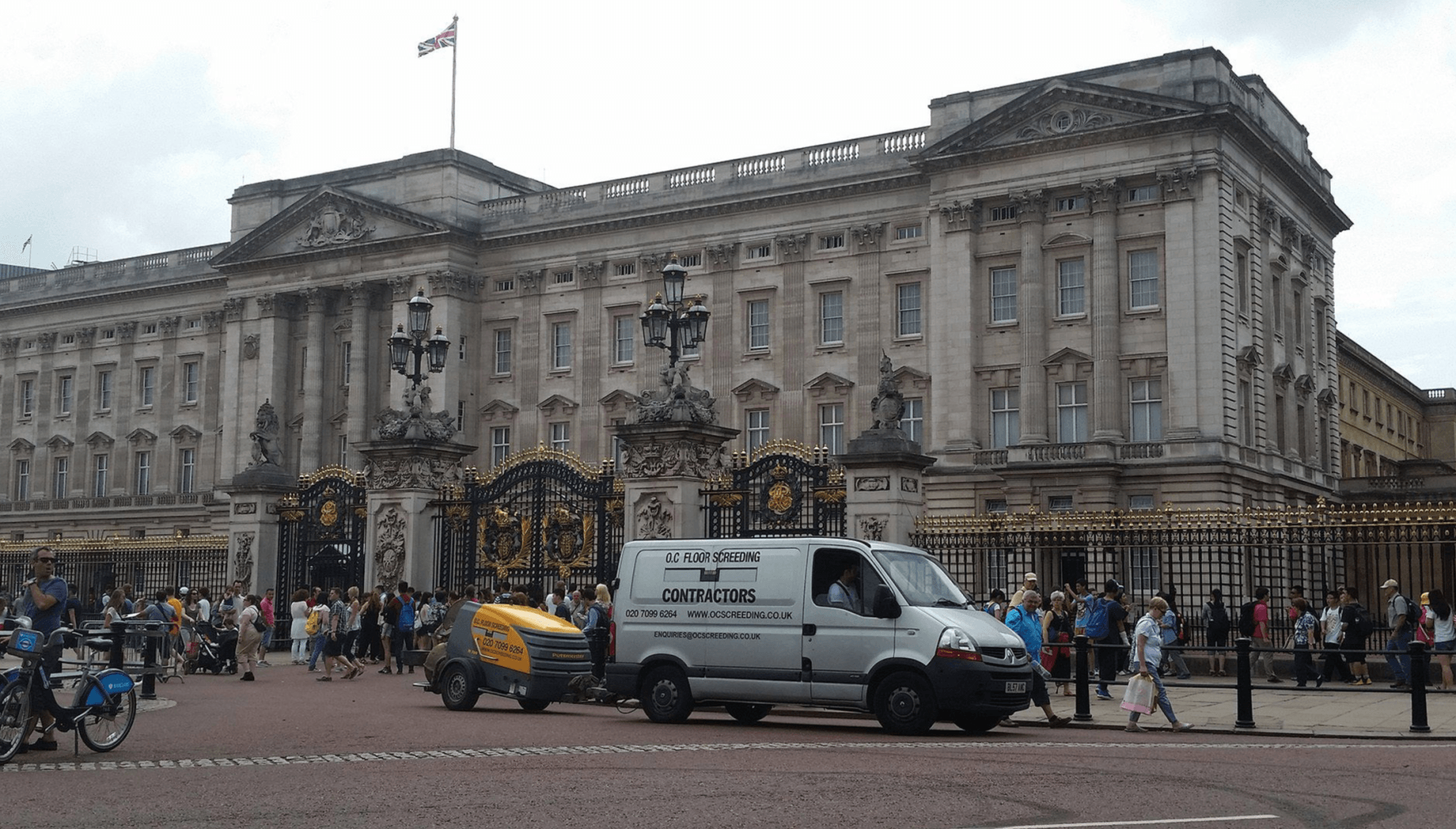 Buckingham Palace screeding