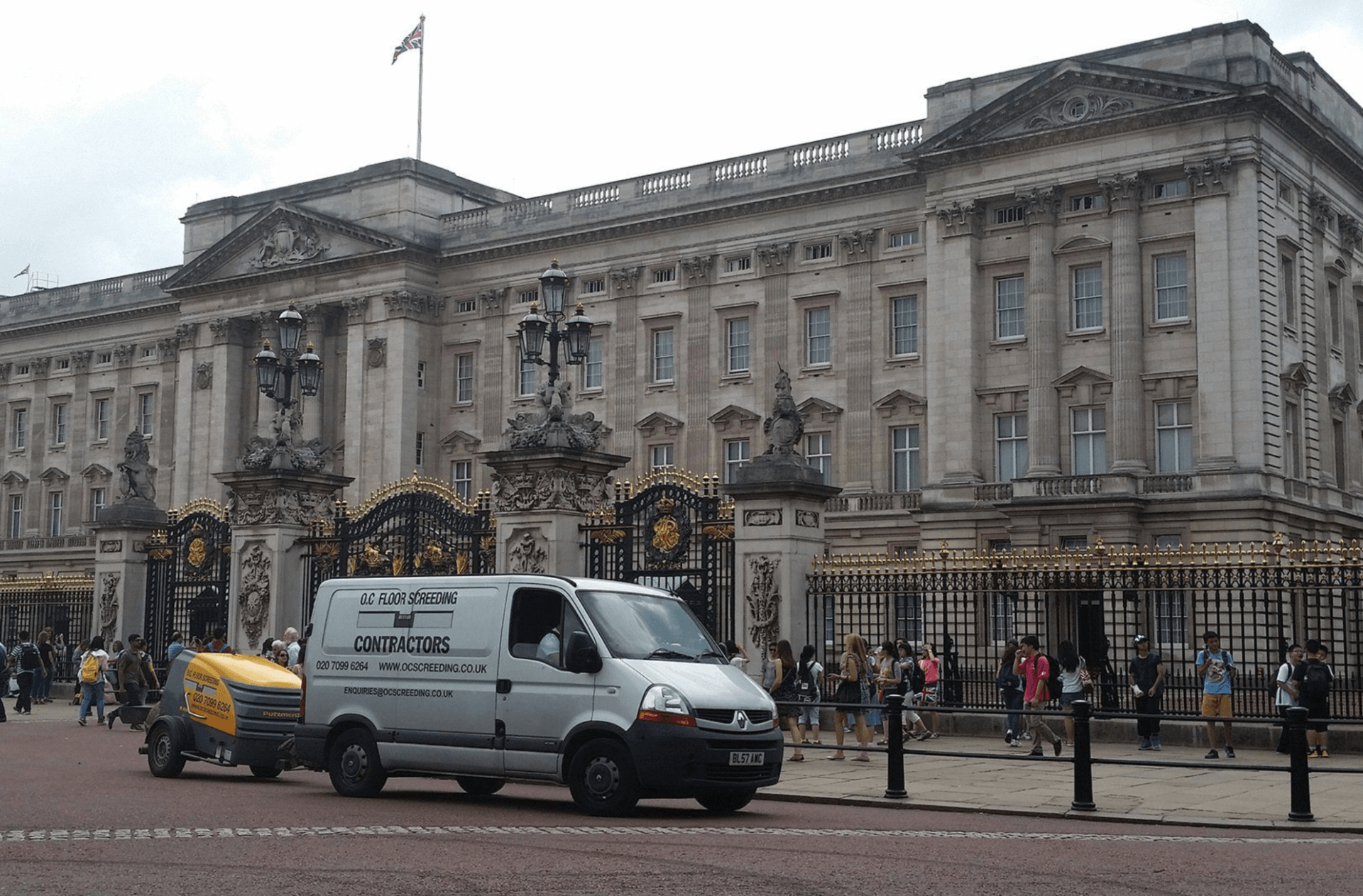 Buckingham Palace screeding