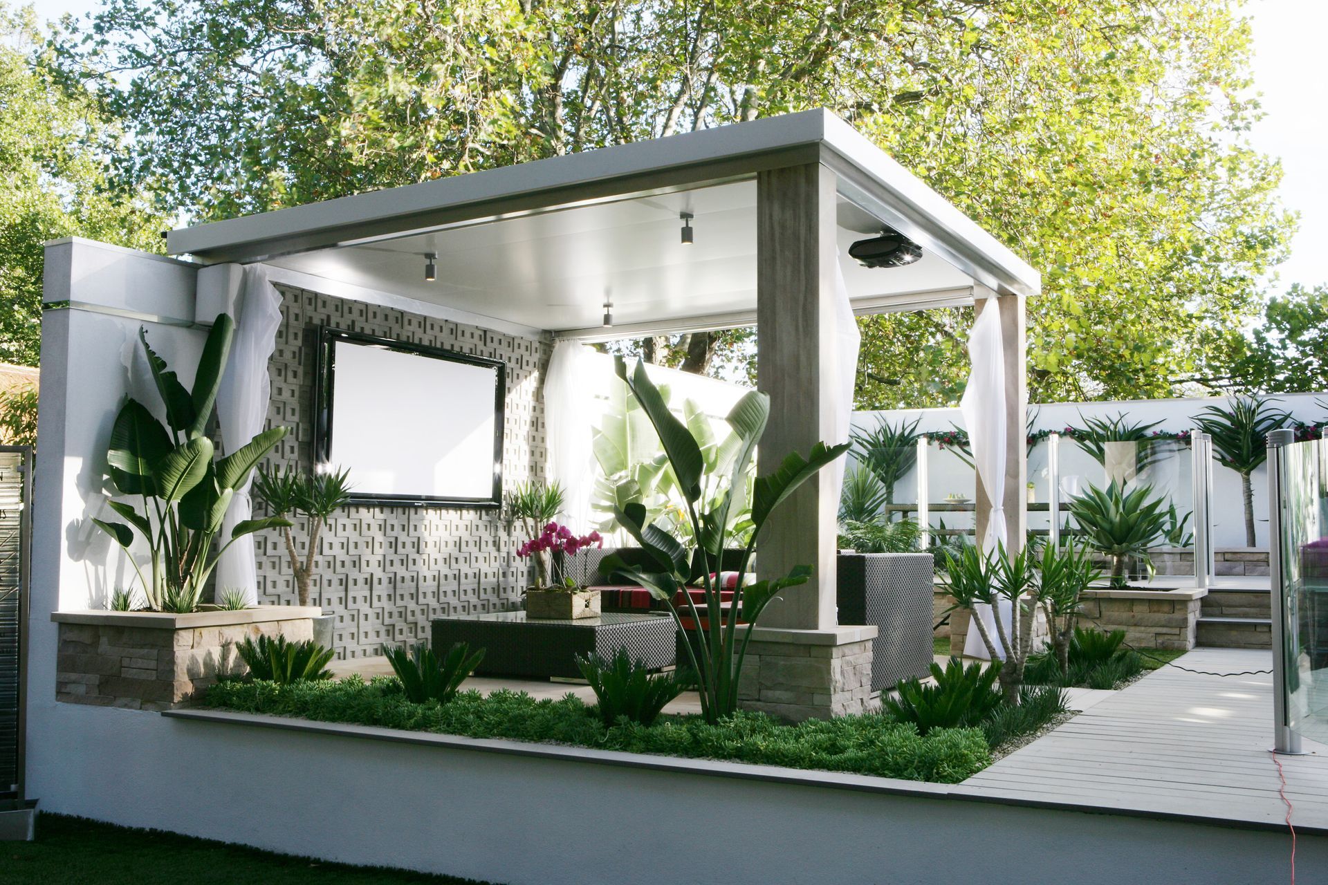 Patio Roof, Chairs And Table — Guttering In Svensson Heights, QLD
