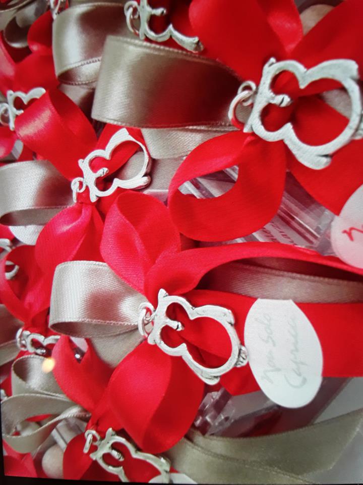 bomboniere con fiocco elaborato