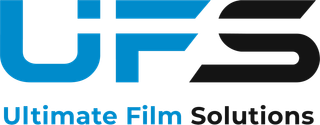 UFS logo with blue and black lettering and the words “Ultimate Film Solutions”