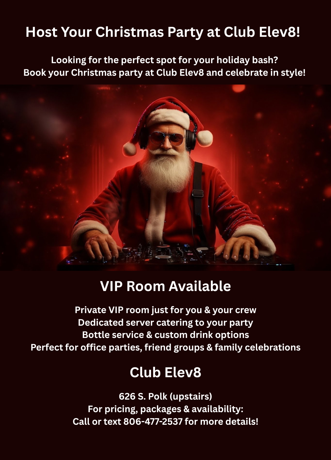 A group of people are dancing in a dark room