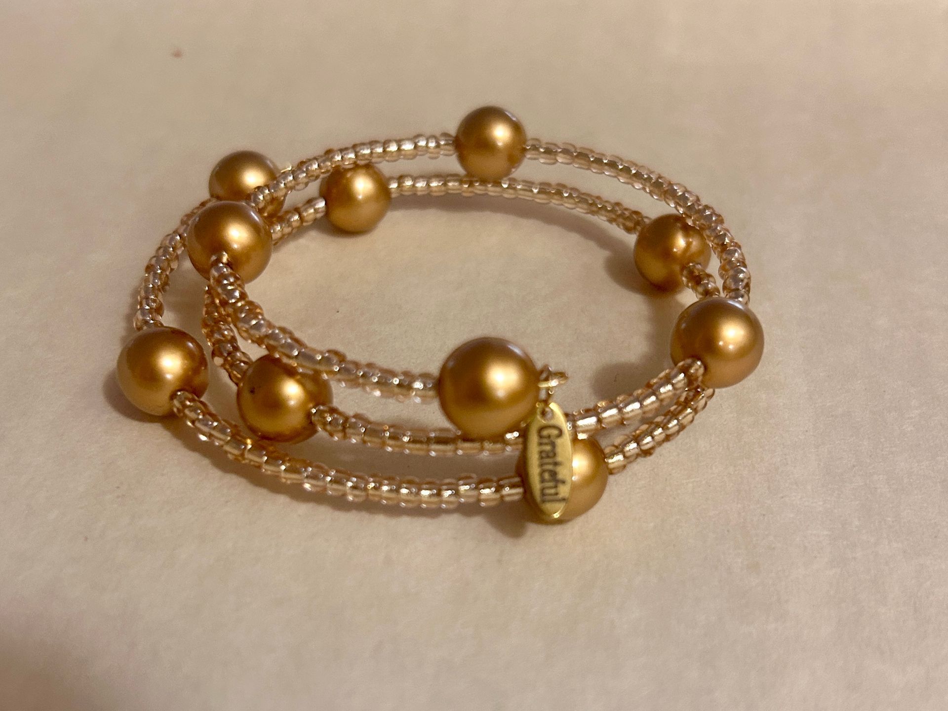 Rose Gold Memory Wire Bracelet