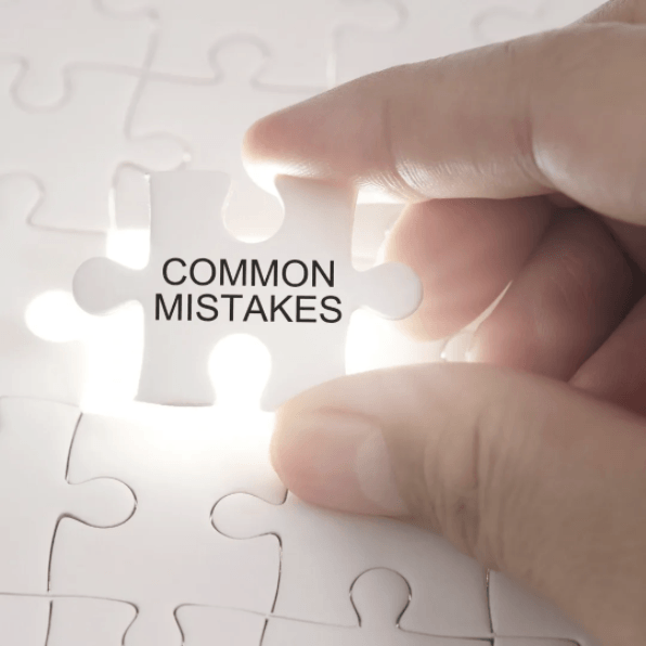 common mistakes puzzle piece