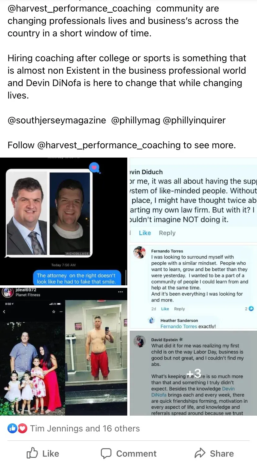 A collage of photos of a man and a woman on a facebook page.