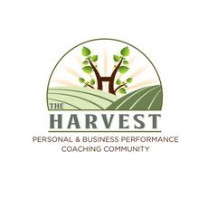 a logo for the harvest personal and business performance coaching community