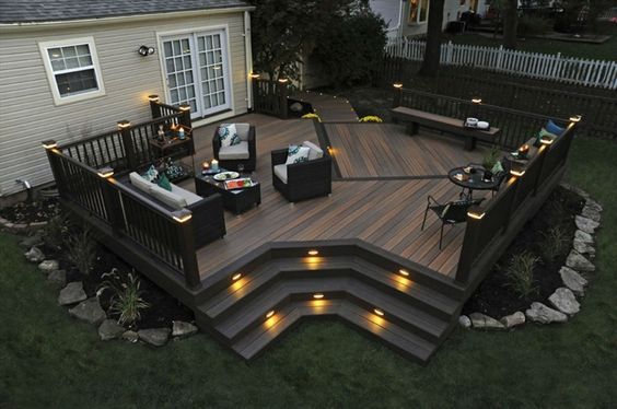 Wood deck