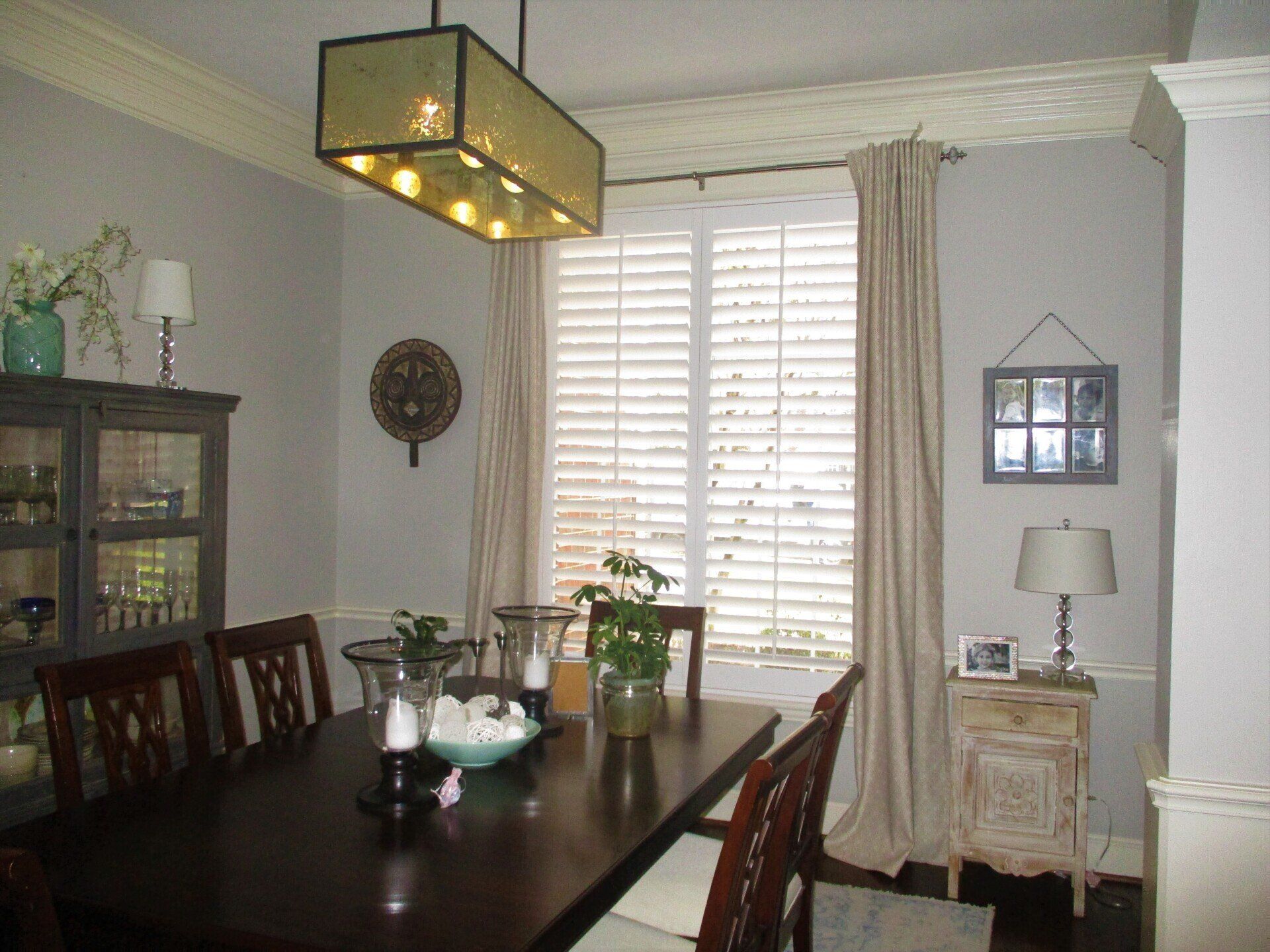 Dining Room Tilt Rod Shutter