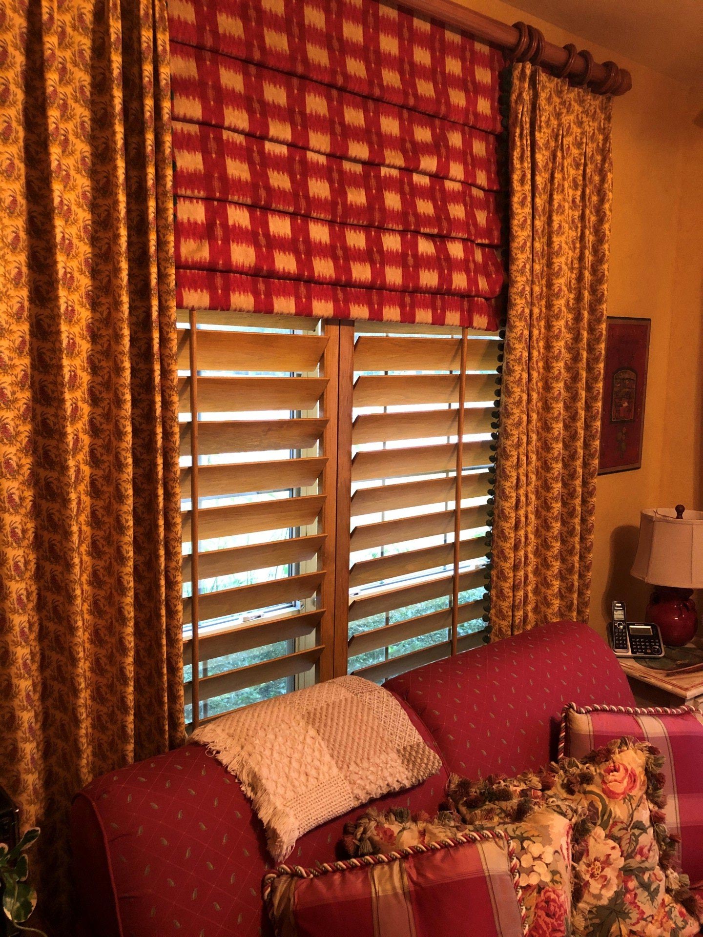 Rectangular Stained Shutter